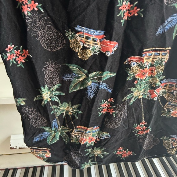 Vintage Aloha Joe Tropical Black Hawaiian Shirt Unisex - Picture 9 of 15